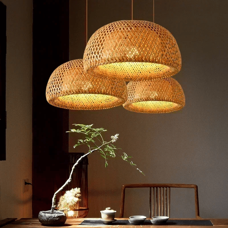Lustre Pendente de Bambu