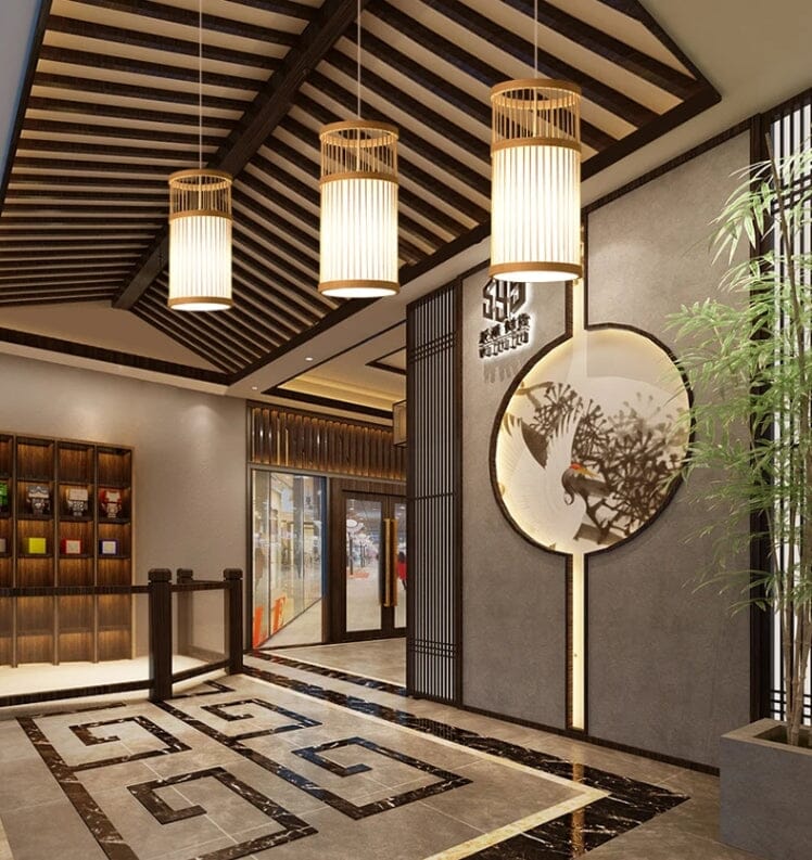 Lustre Pendente de Bambu