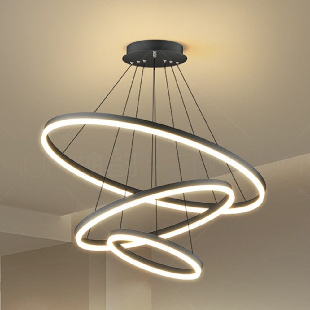 Lustre Pendente Triplo Led Circular Milan